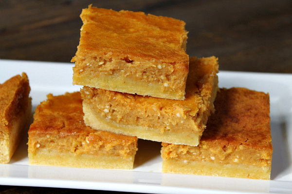 Pumpkin Gooey Butter Bars recipe - from RecipeBoy.com