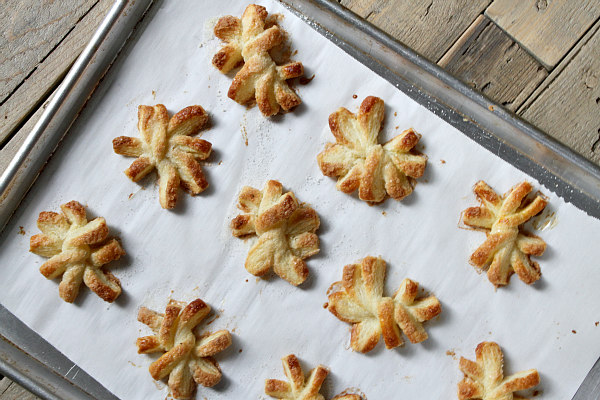 Puff Pastry Snowflakes recipe - from RecipeBoy.com