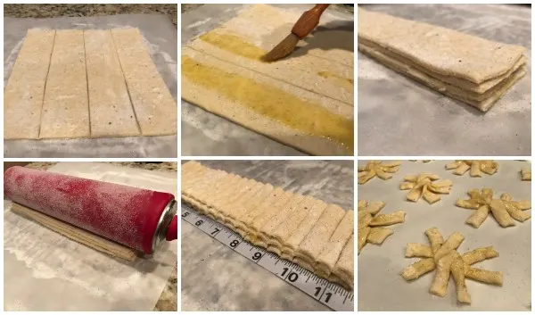 Puff Pastry Snowflakes recipe - from RecipeBoy.com