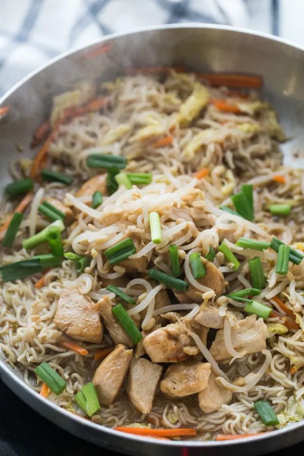 Making Easy Chicken Chow Mein