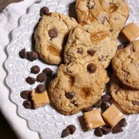 Salted Caramel Chocolate Chip Cookies