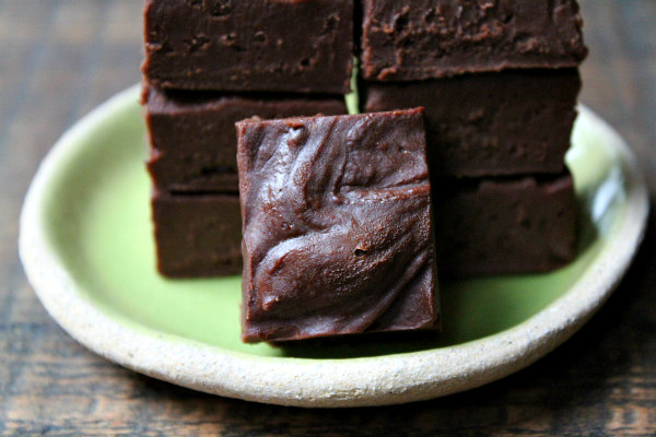 stack of 2- Ingredient Fudge