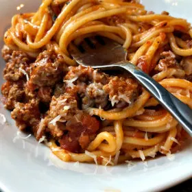 Instant Pot Spaghetti with Meat Sauce