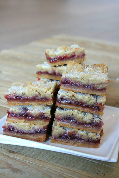 Raspberry Shortbread Bars