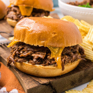 tex mex shredded beef sandwich