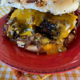 Tex Mex Shredded Beef Sandwiches