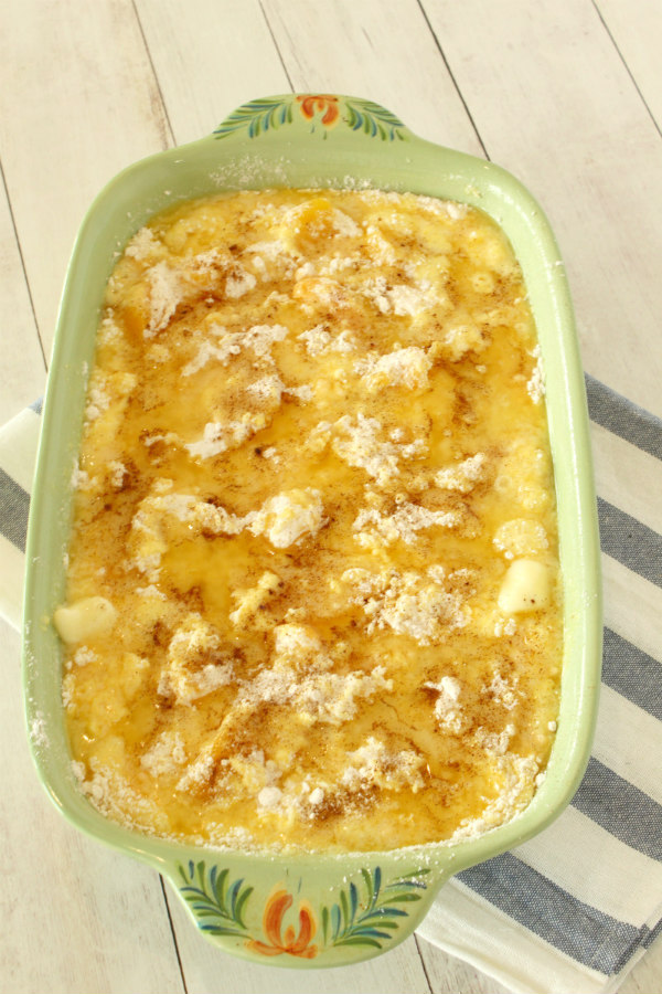 making cake mix cobbler