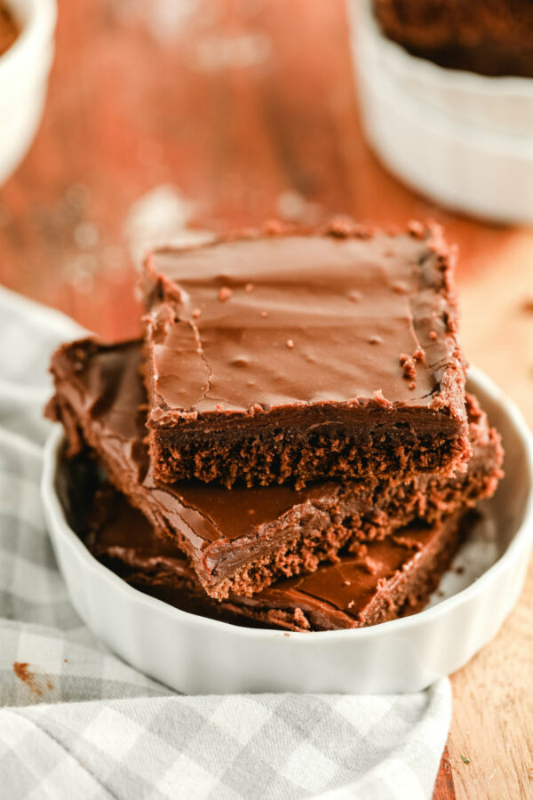 Slices of Texas Sheet Cake