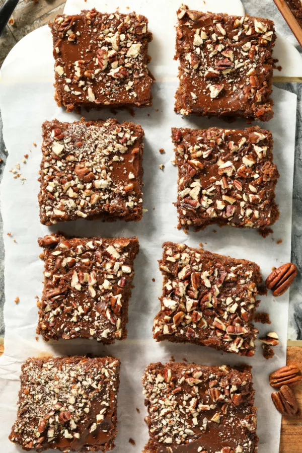 Slices of Texas Sheet Cake