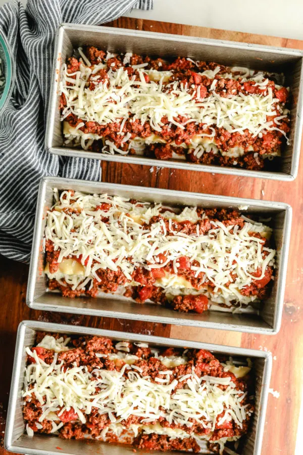 Preparing Lasagna Roll Ups