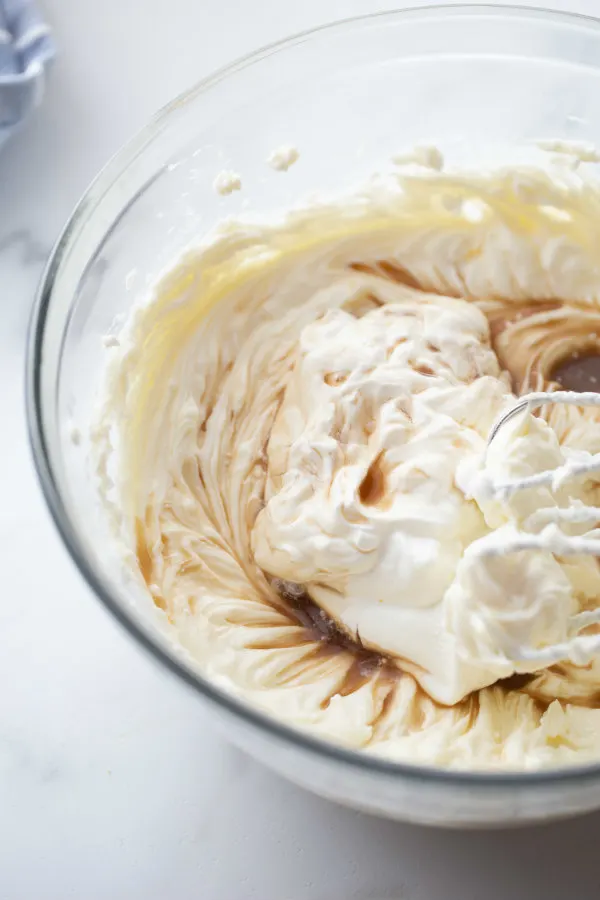 cheesecake batter in a bowl