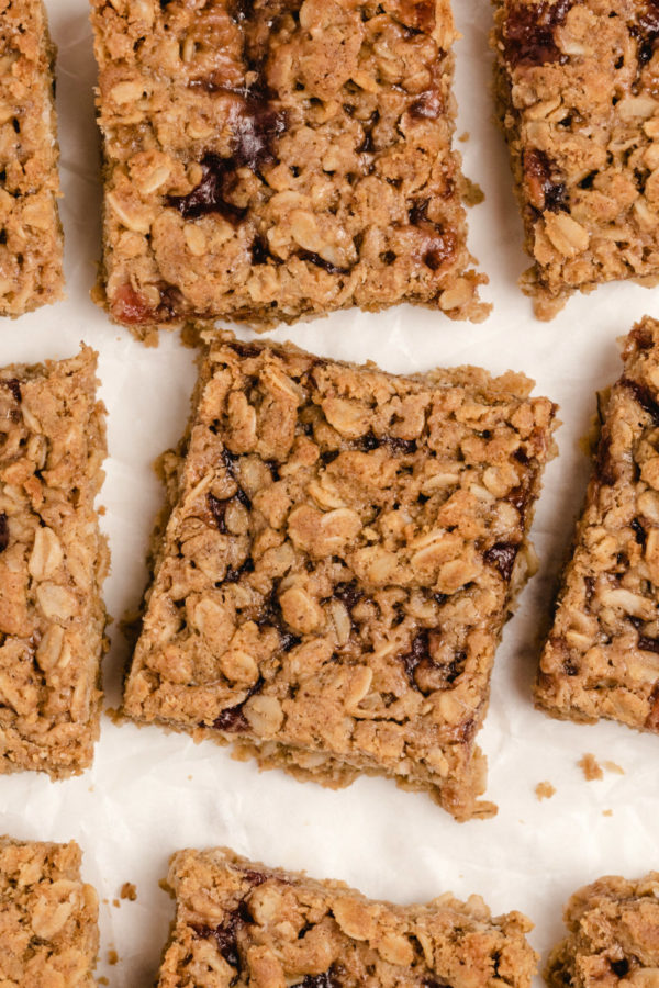 Peanut Butter and Jelly Granola Bars Recipe Boy