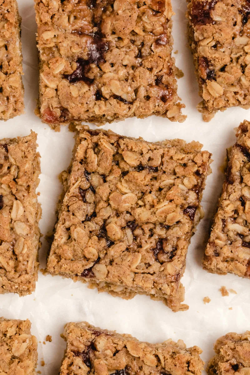 peanut butter and jelly granola bars