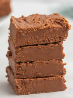 stack of best fudge