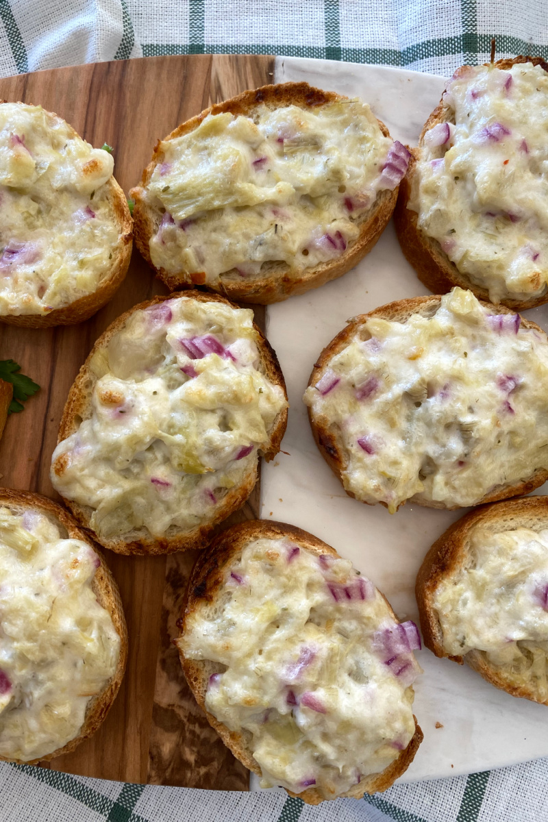 artichoke bruschetta