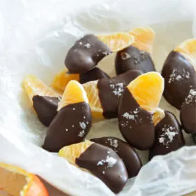 oranges dipped in chocolate