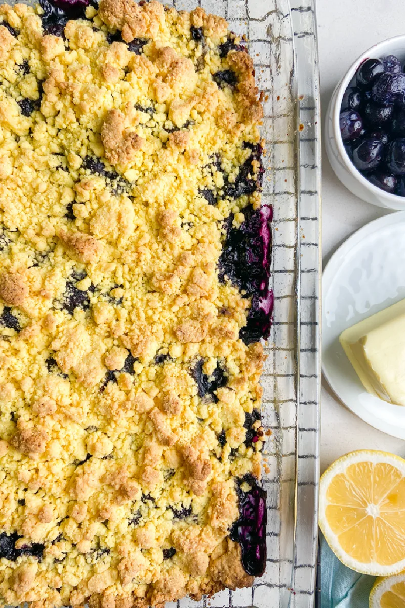 3 ingredient blueberry cobbler