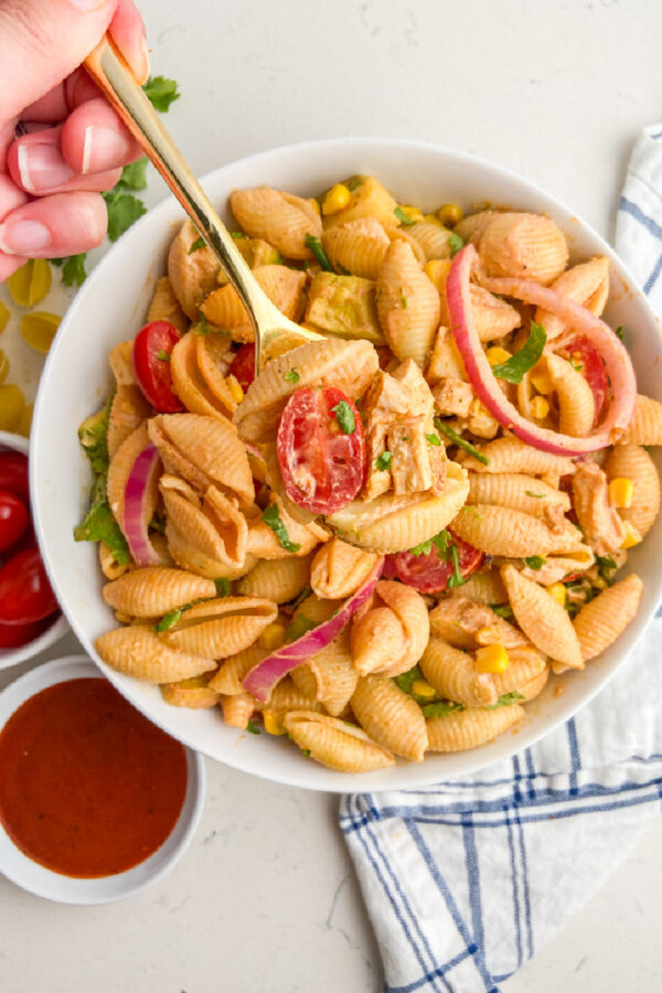 BBQ Chicken Pasta Salad Recipe Boy