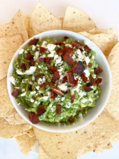 bacon and cotija cheese guacamole