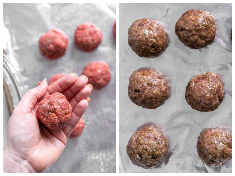 making meatballs