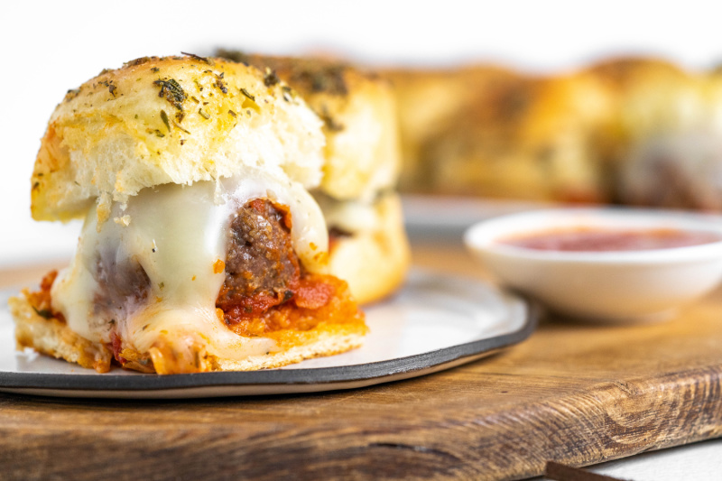 Baked Meatball Sliders