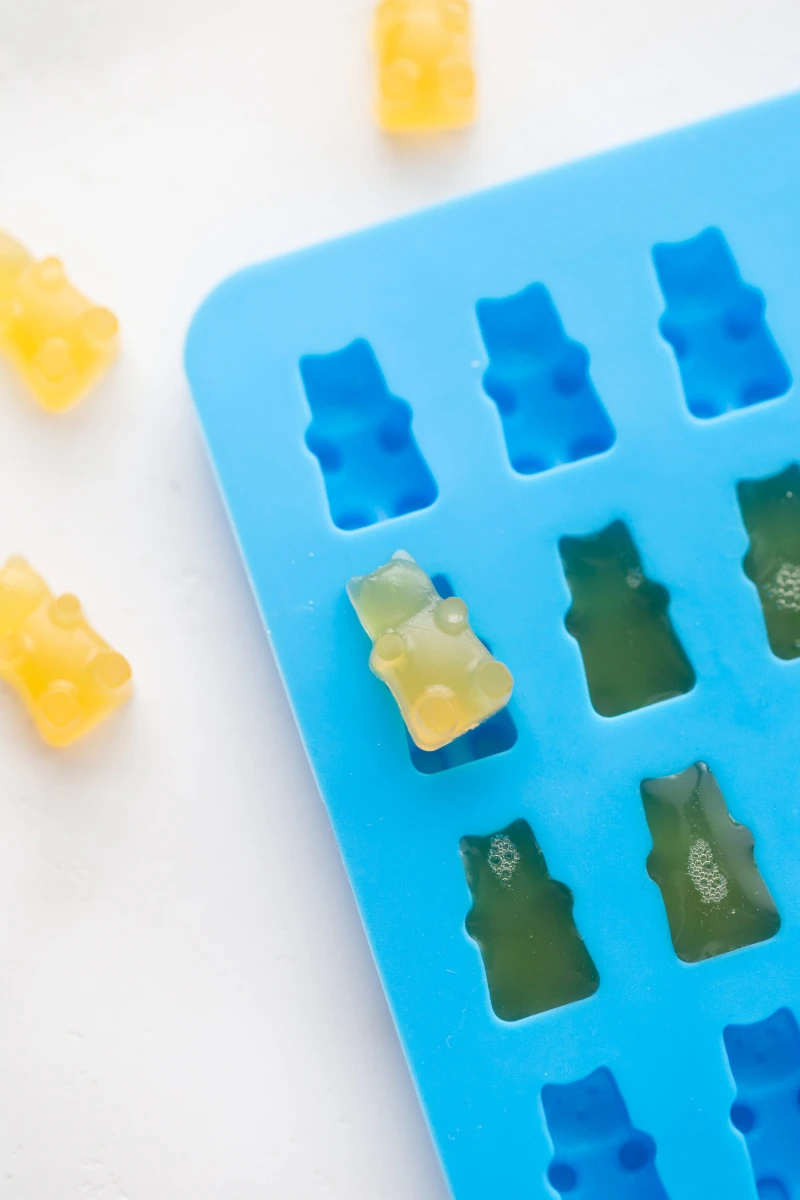 making gummy bears in a gummy bear mold