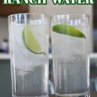 two glasses of ranch water