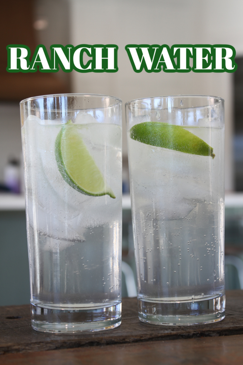 two glasses of ranch water
