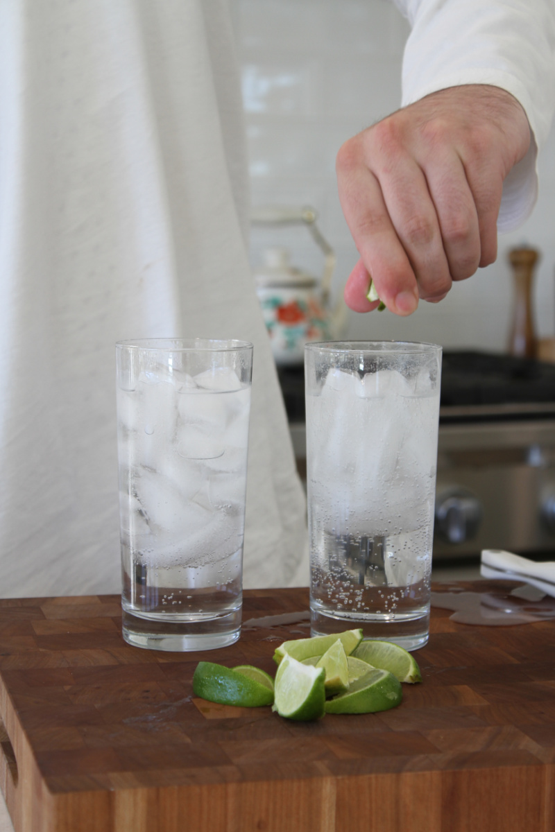 adding squeeze of lime to ranch water