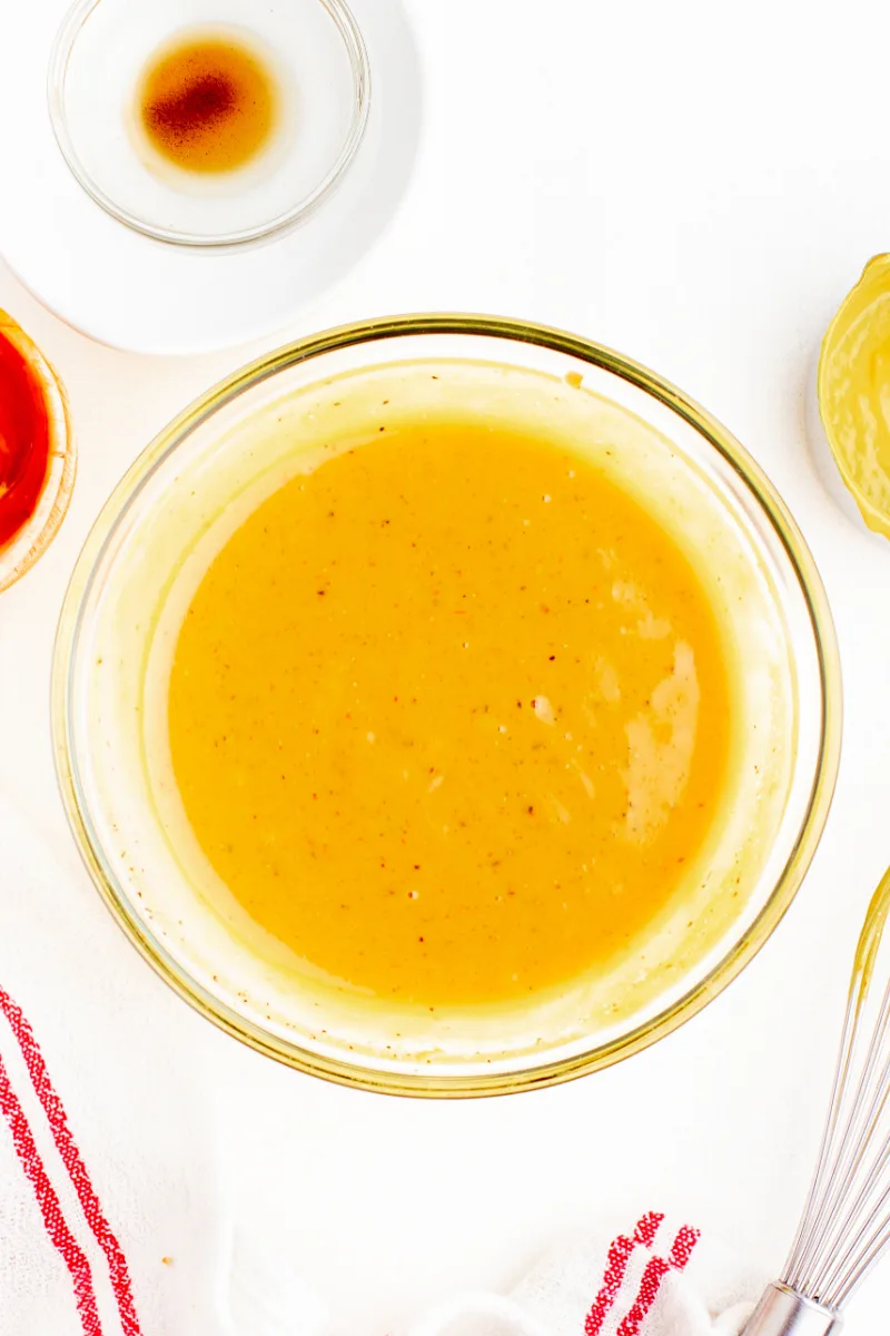 bowl of mustard sauce