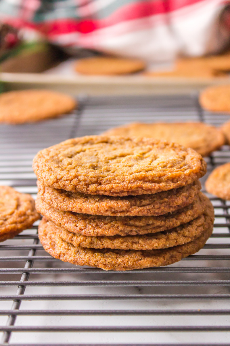 stack of gingerbread cookies