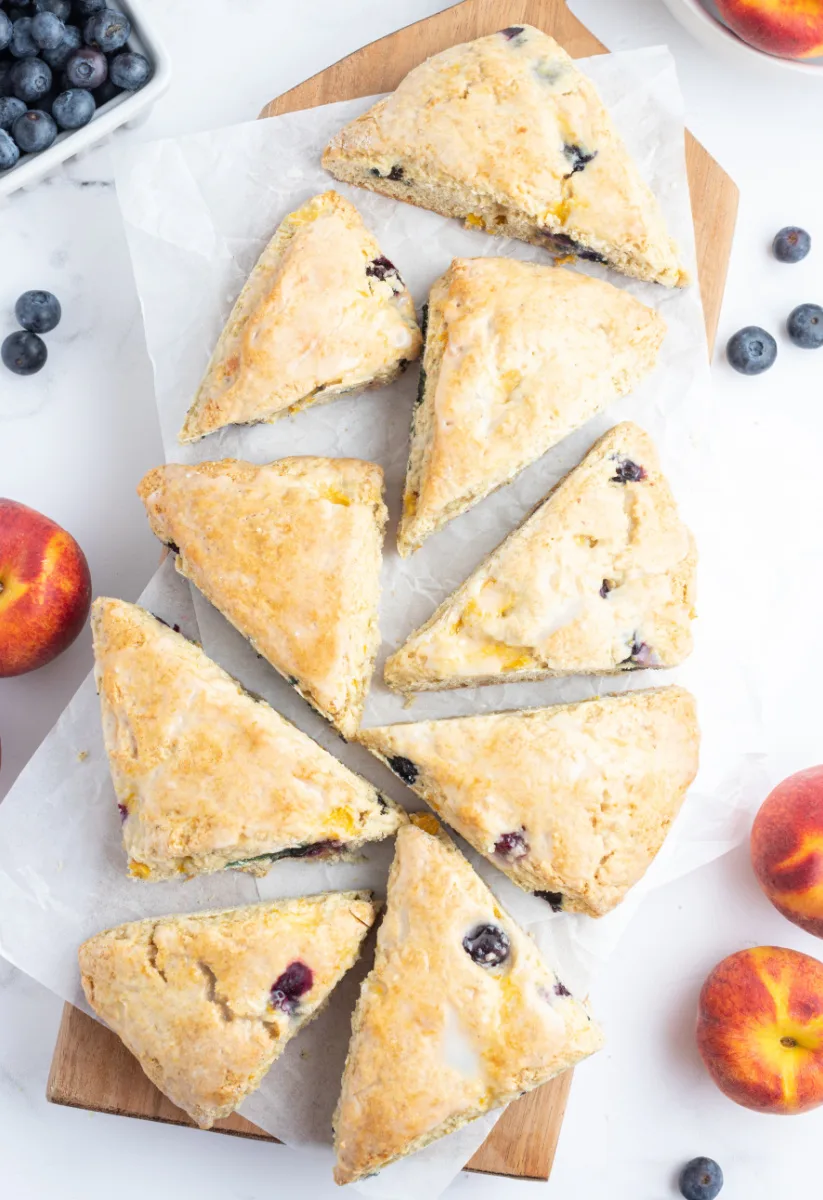 blueberry peach scones