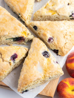 blueberry peach scones