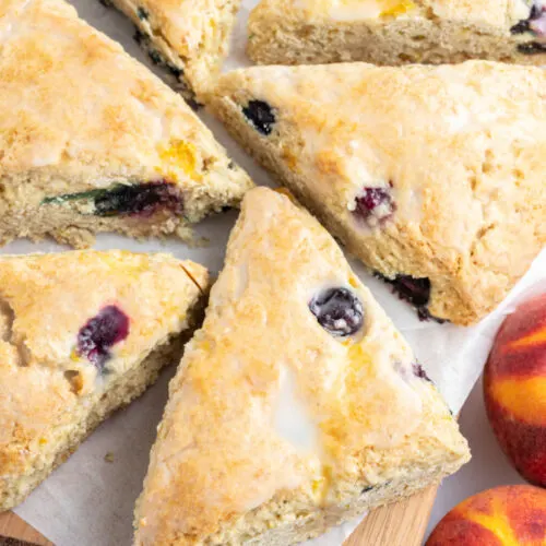 blueberry peach scones