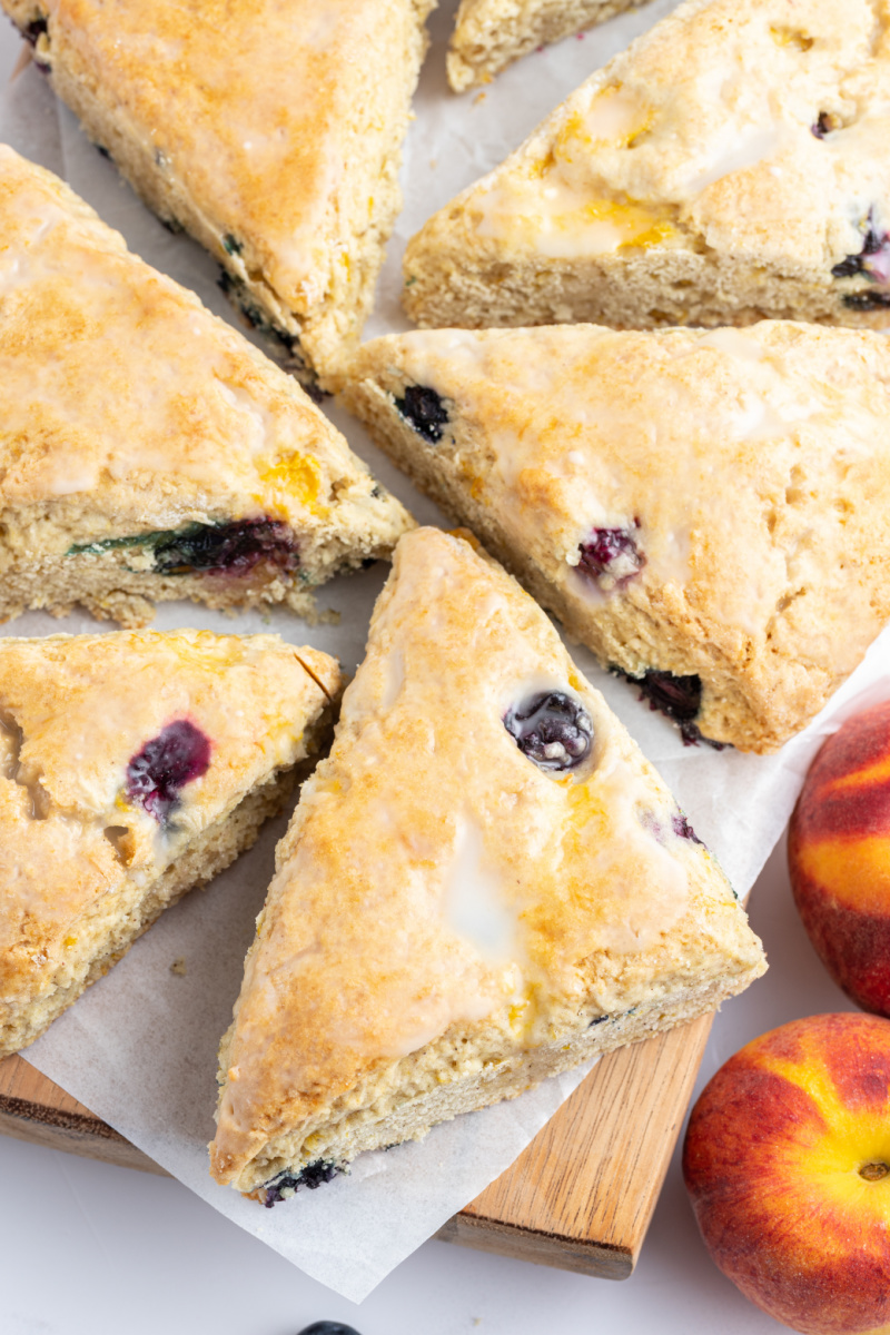 blueberry peach scones