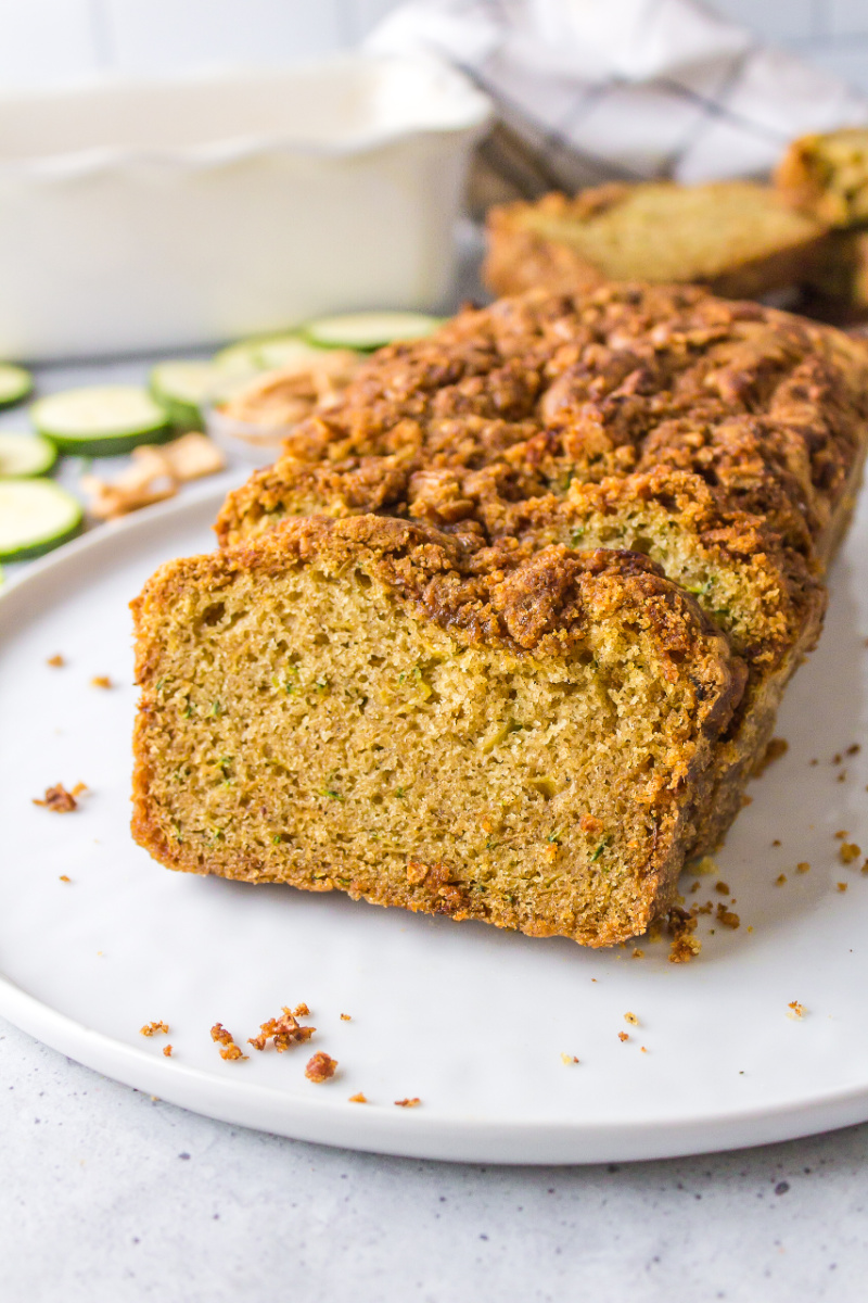 loaf of cinnamon toast crunch zucchini bread