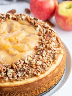 caramel apple cheesecake