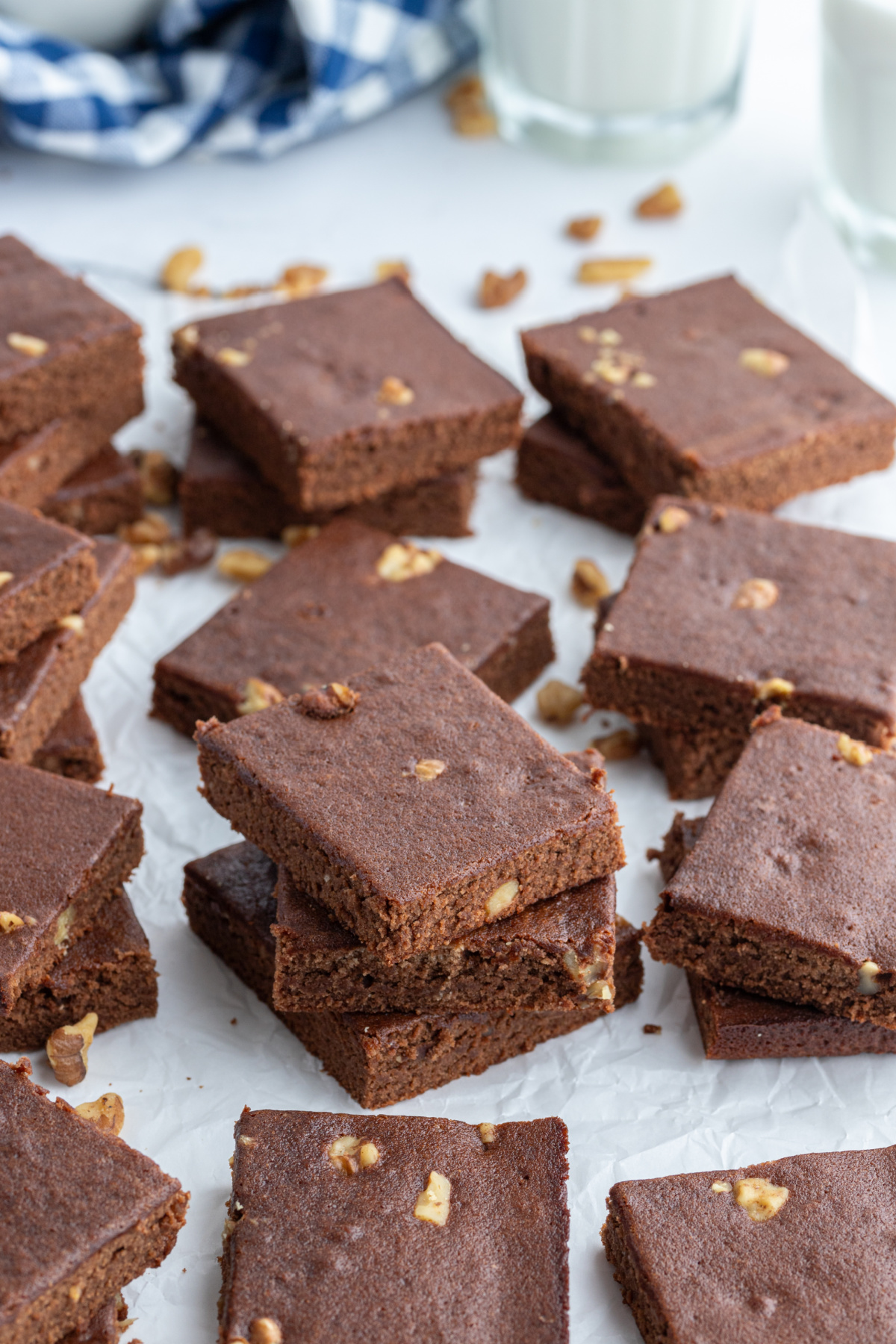 several brownies displayed and stacked