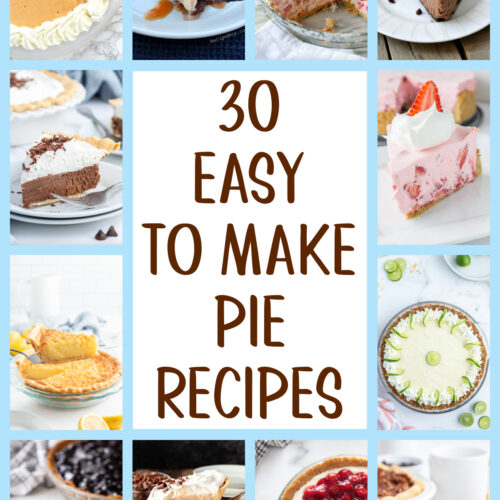 collage 30 easy to make pie recipes