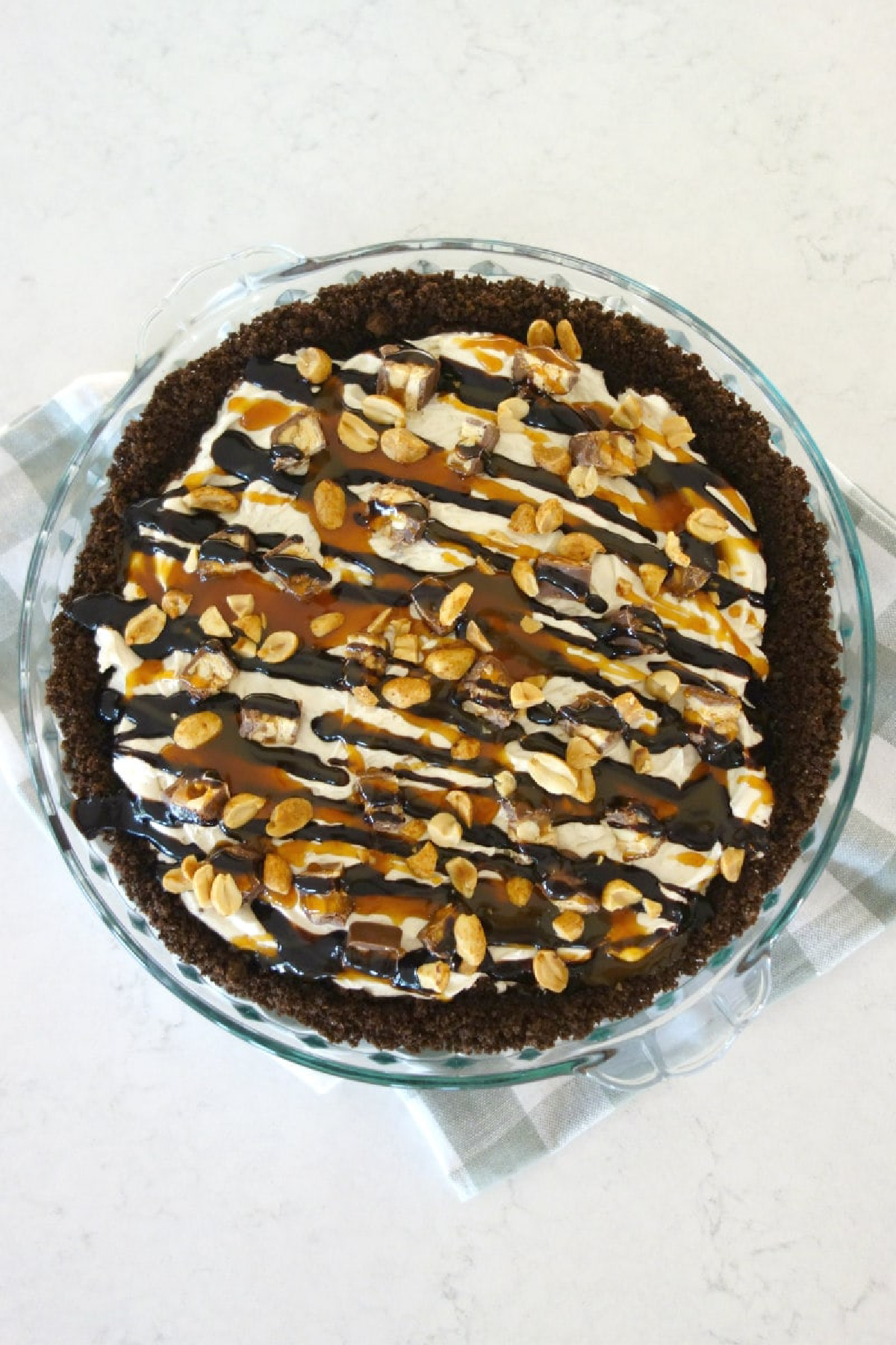 snickers bar pie