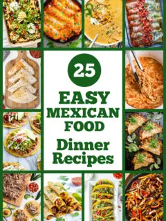 pinterest image for mexican food dinner recipes collage
