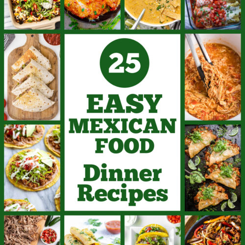 pinterest image for mexican food dinner recipes collage