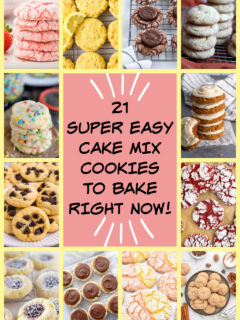 cake mix cookies collage