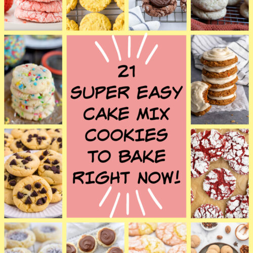 cake mix cookies collage