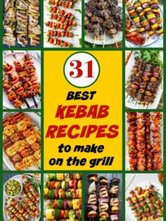 collage of kebab recipes