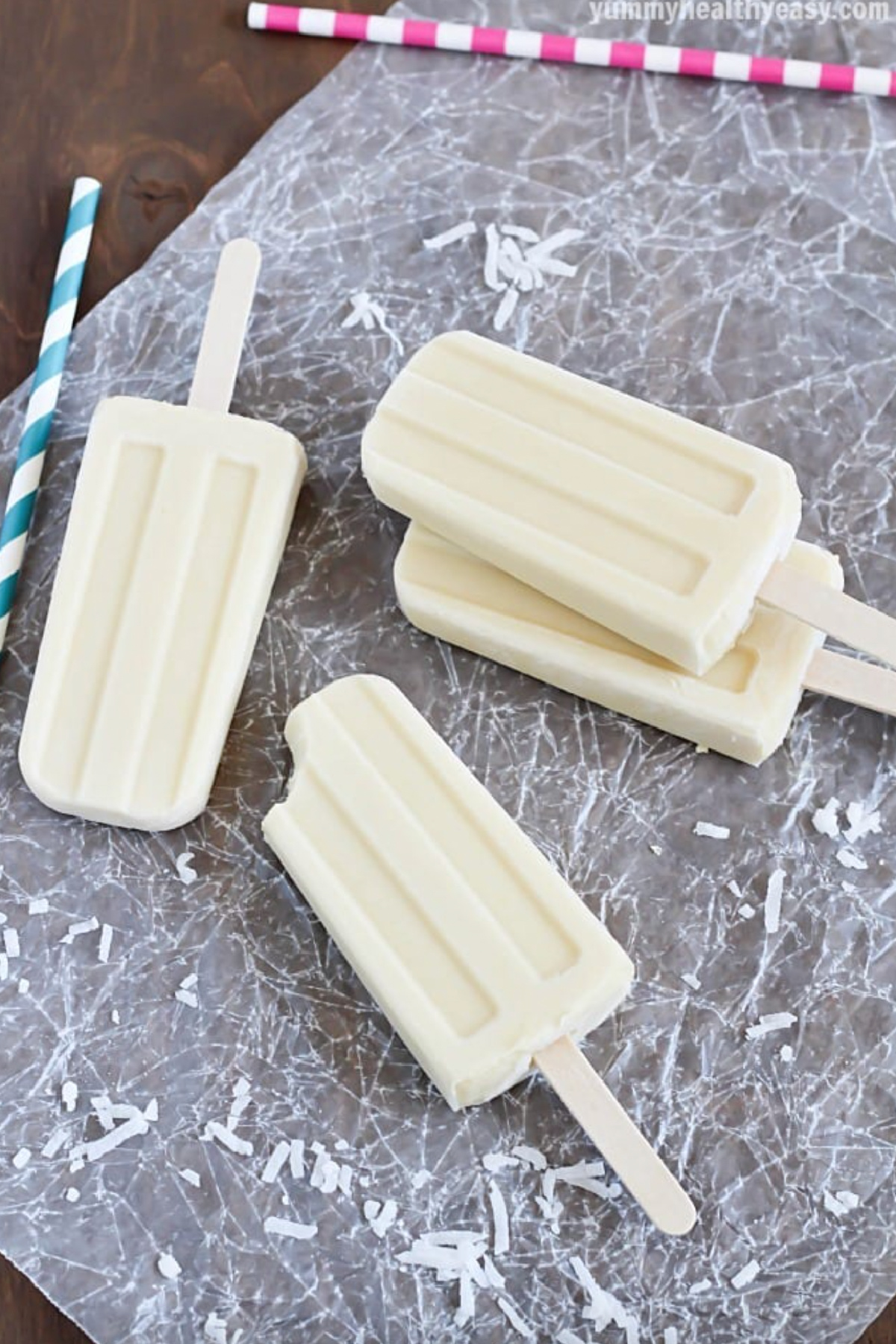 coconut vanilla pudding pops