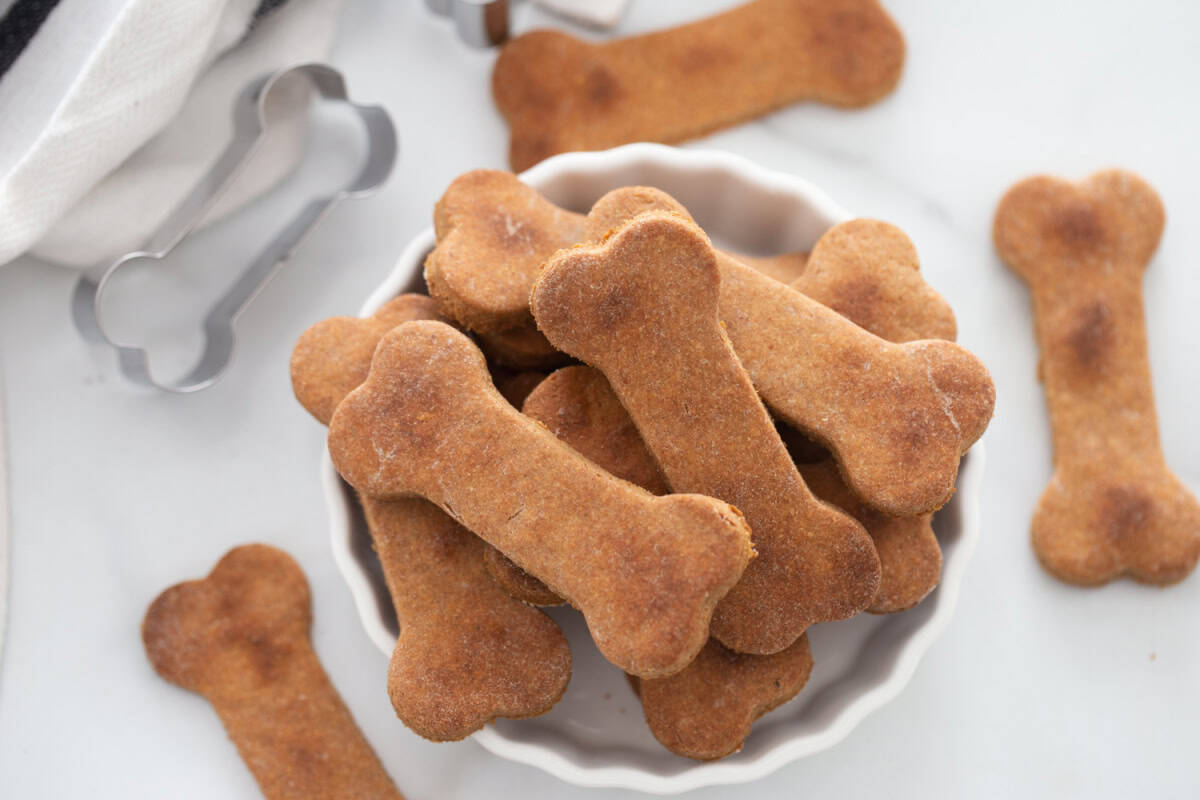 peanut butter dog biscuits