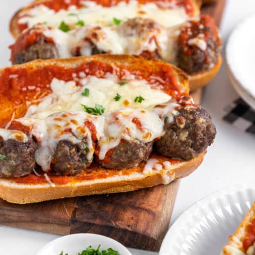 three meatball subs
