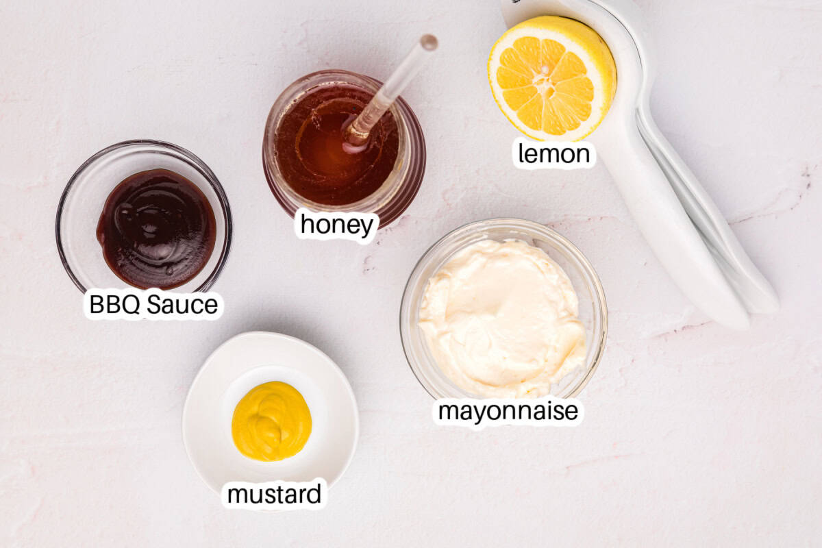 ingredients displayed for making copycat chick-fil-a sauce