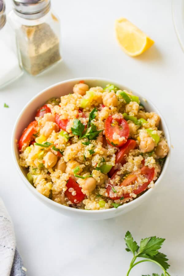 bowl of quinoa salad